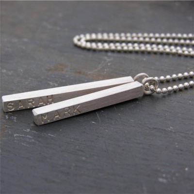 Silver Satin Mens Necklace - The Handmade ™