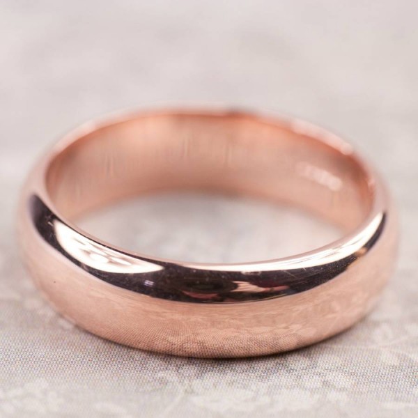 Simple Mens Wedding Ring In Gold - The Handmade ™