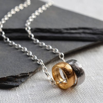 Small Meteorite Rings Necklace - The Handmade ™