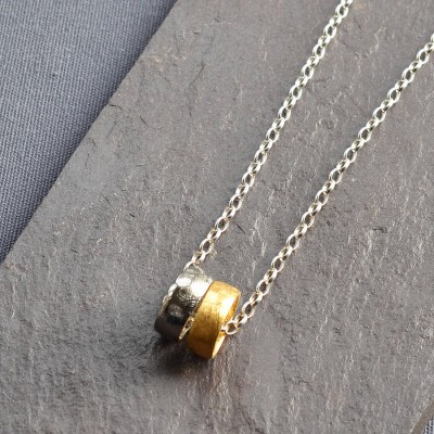 Small Meteorite Rings Necklace - The Handmade ™