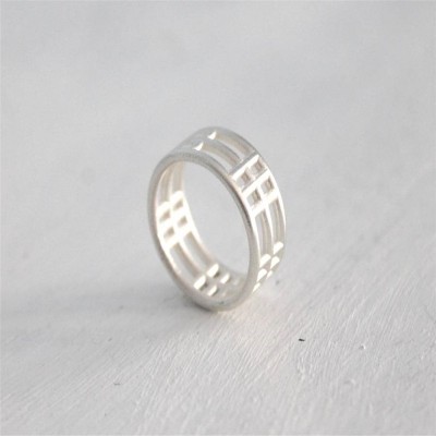 Silver Inclusions Two Ring - The Handmade ™