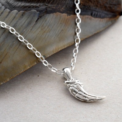 Silver Raptor Claw Pendant - The Handmade ™