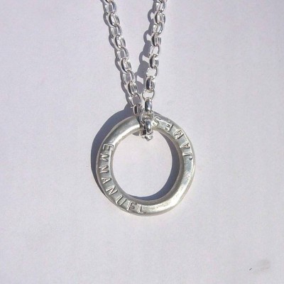 Unisex Silver Halo Necklace - The Handmade ™