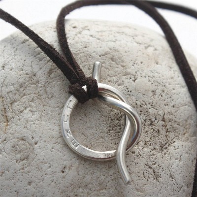 Unisex Silver Knot Necklace - The Handmade ™