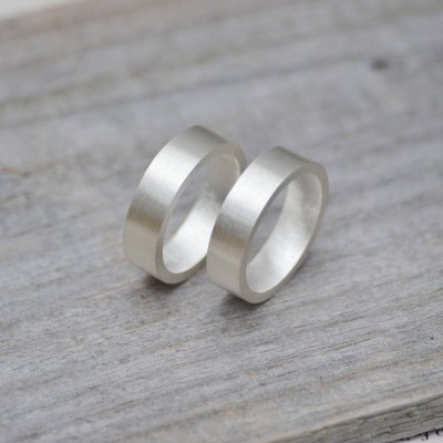 Personalised Wedding Band In Silver - The Handmade ™