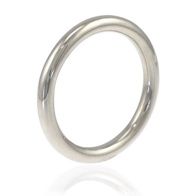 Mens Wedding Ring In White Gold - The Handmade ™