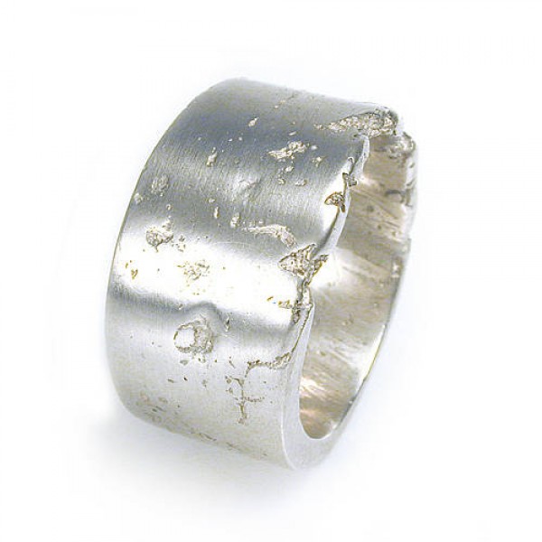 Wide Silver Concrete Ring - The Handmade ™