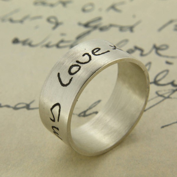 Your Own Handwriting Personalised Ring - The Handmade ™