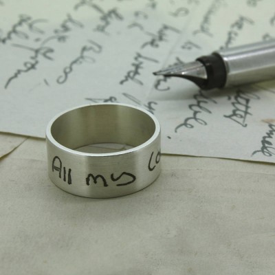 Your Own Handwriting Personalised Ring - The Handmade ™