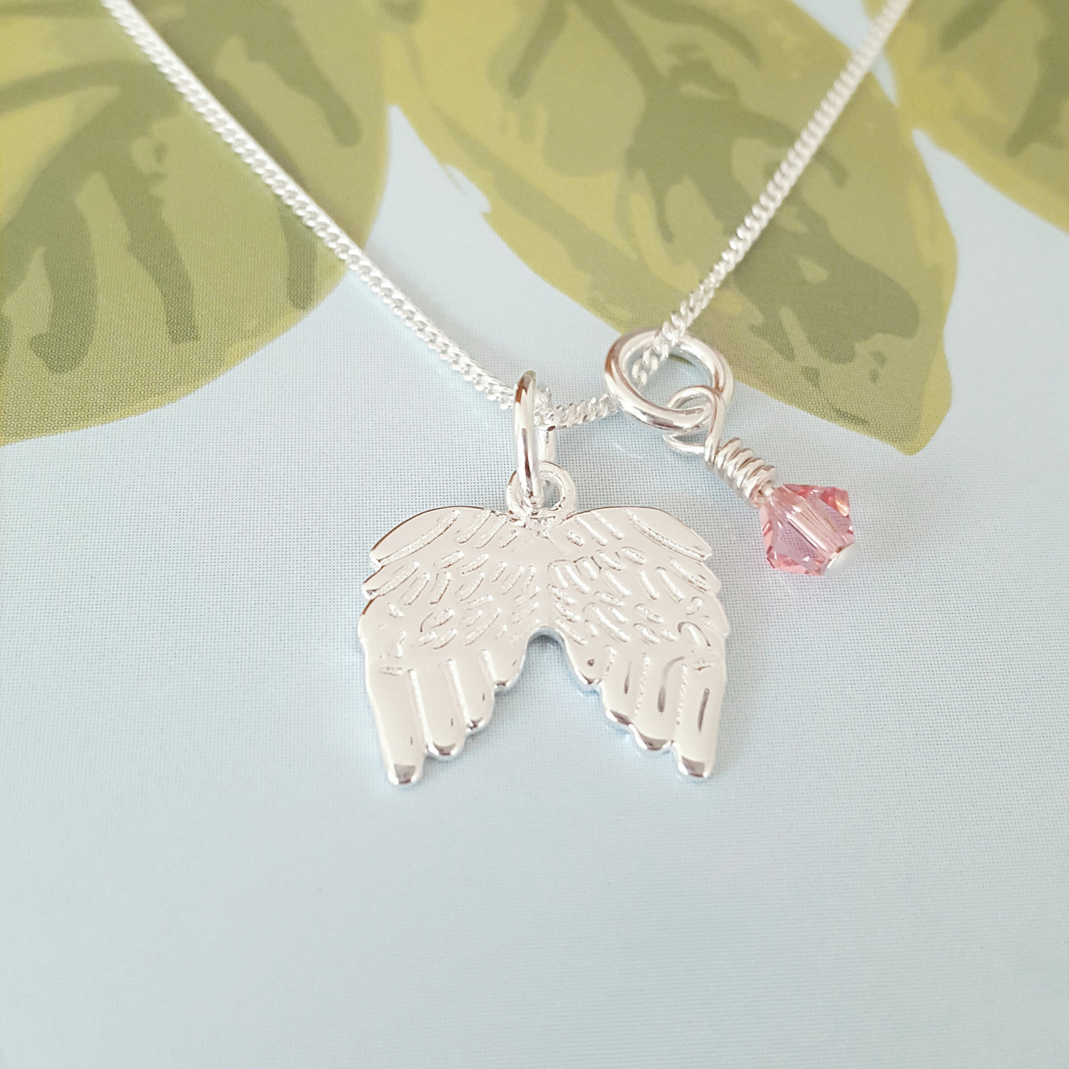 Angel Wings Necklace, Sterling Silver Angel Wings Necklace, Angel Necklace, Angel Wings Charm, Gift For Her, Alexia Jewellery