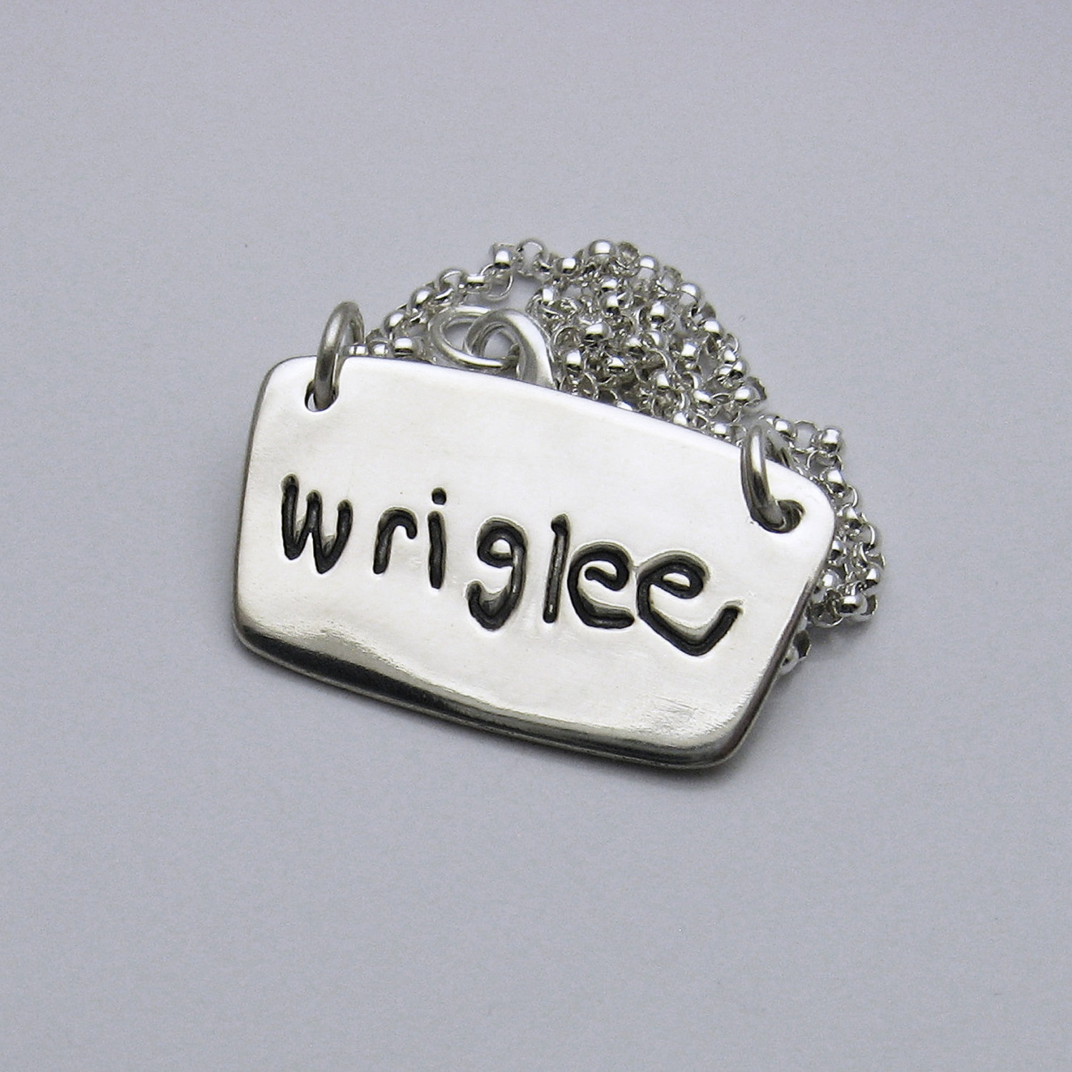 Handwriting Jewelry, Silver Handwriting Necklace, Silver Handwriting Pendant, Personalized Jewelry, Children's Artwork, Memorial Jewelry