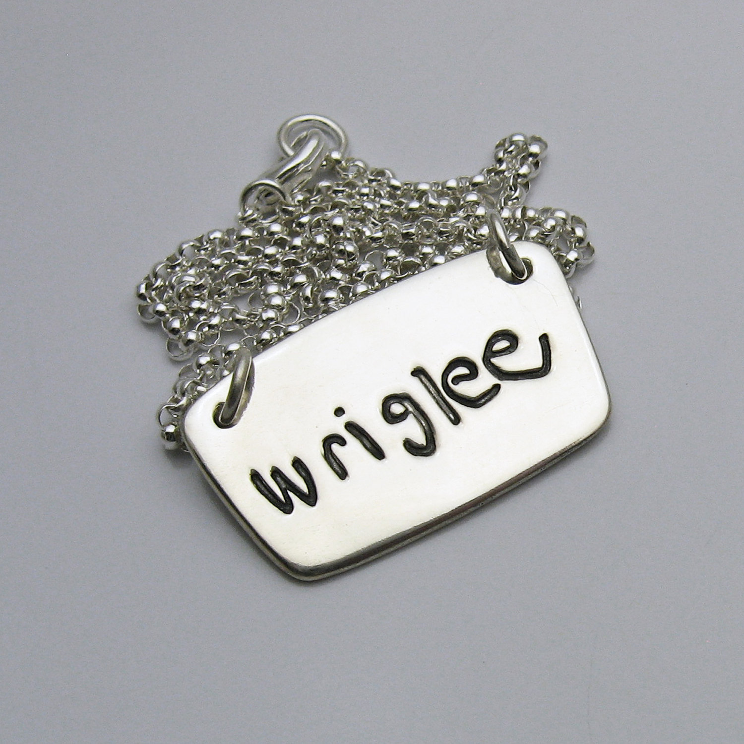 Handwriting Jewelry, Silver Handwriting Necklace, Silver Handwriting Pendant, Personalized Jewelry, Children's Artwork, Memorial Jewelry