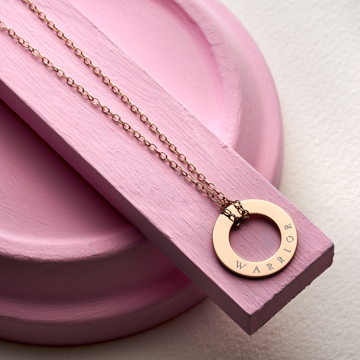 Personalised Circle Necklace - Message Necklace - Name Necklace - Circle Necklace - Gift For Her - NC20