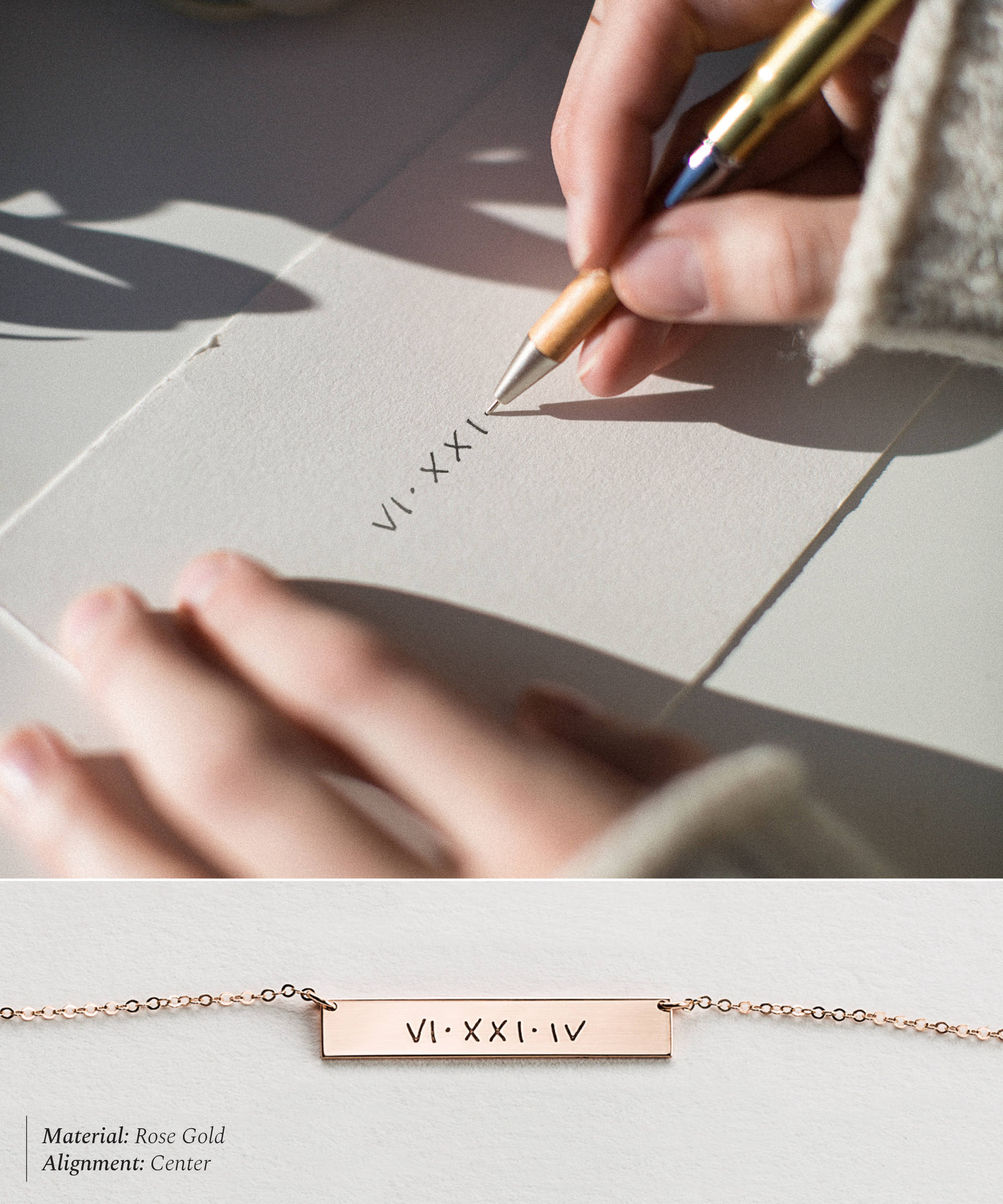 Actual Handwriting Bar Necklace or Bracelet, Custom Signature Necklace &bull; Personalized Gold, Silver or Rose Gold Name Bar Necklace &bull; LZ155_32