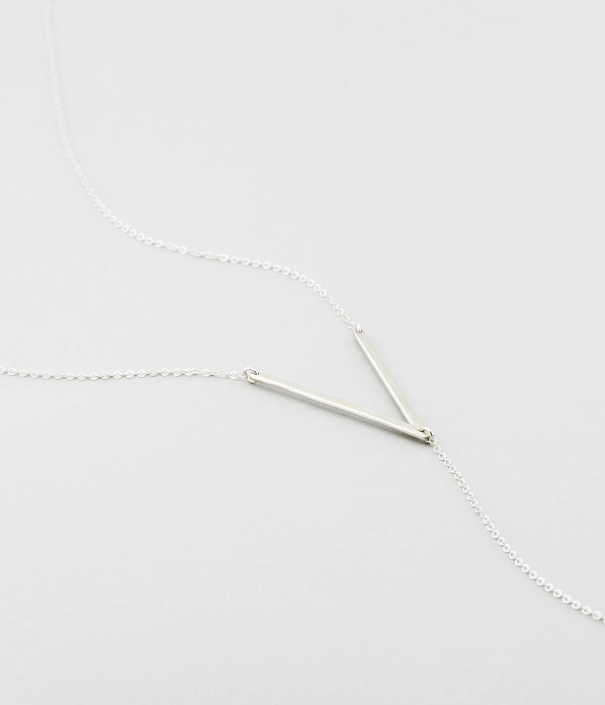 Badass Y Necklace, Statement V Necklace, 18k Gold Fill, Sterling Silver, Rose Gold Fill  Lariat Style Necklace by Layered and Long LN145_Y