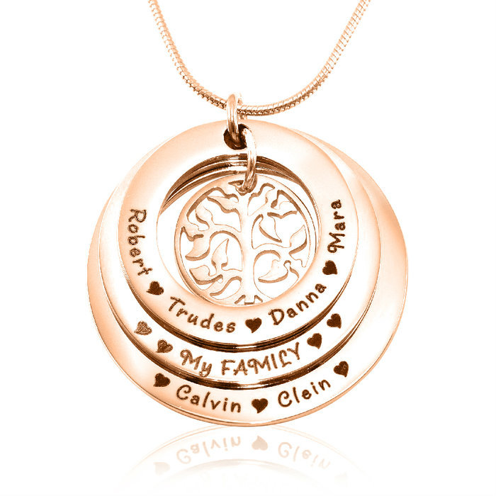 Personalised Family Triple Love - Rose Gold - The Handmade &trade;