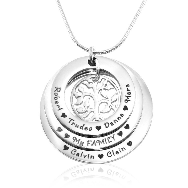 Personalised Family Triple Love - Silver - The Handmade &trade;