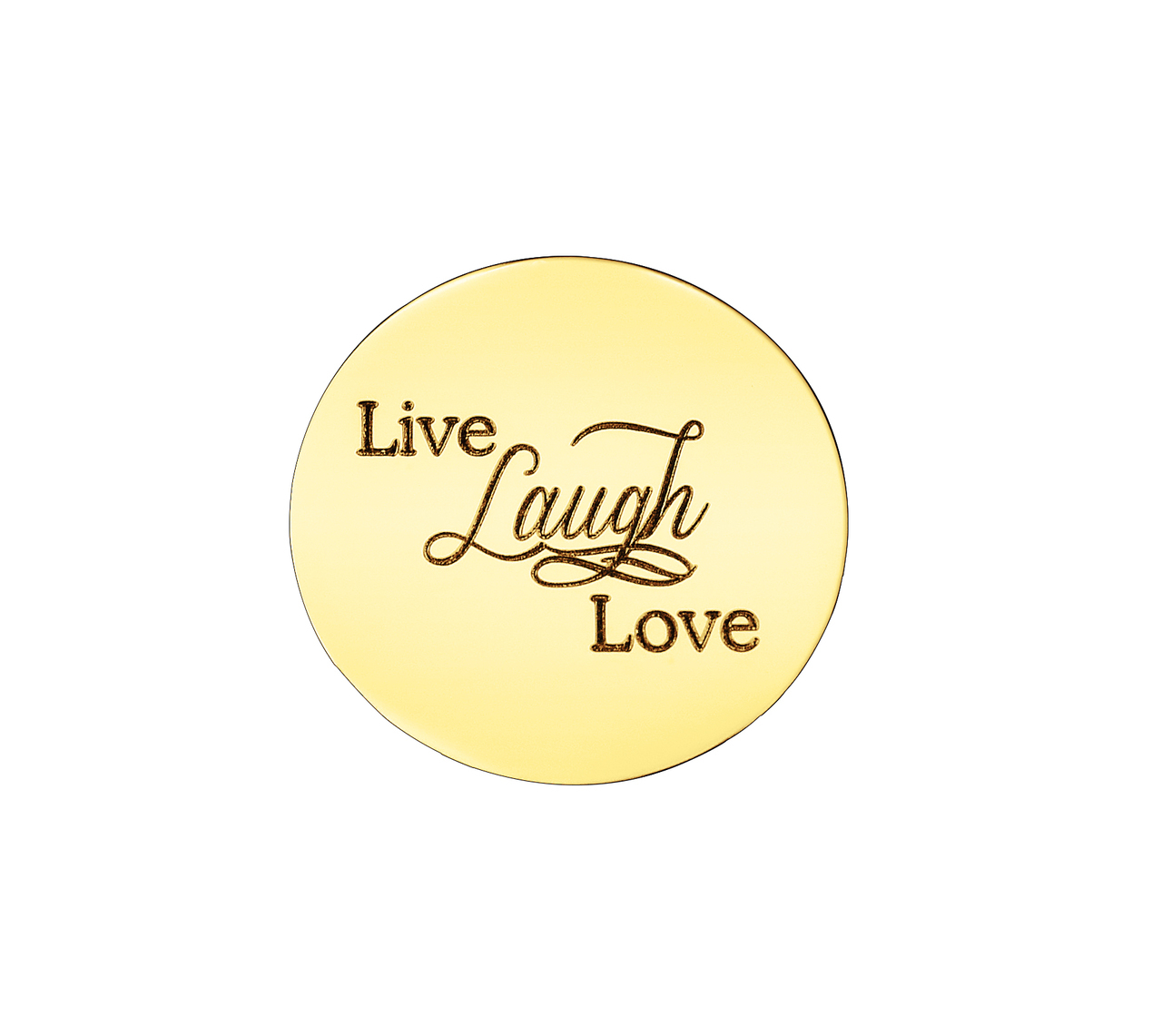 Personalised Live Laugh Love Disc - Dream Locket - The Handmade &trade;