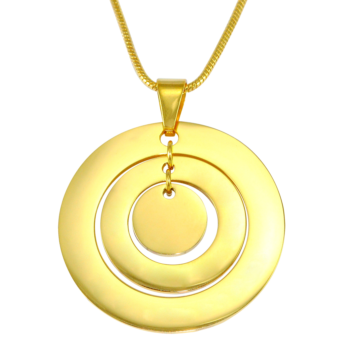 Circles of Love Necklace - GOLD - The Handmade &trade;