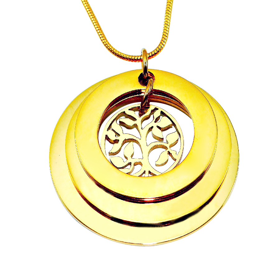 Personalised Family Triple Love - Gold - The Handmade &trade;