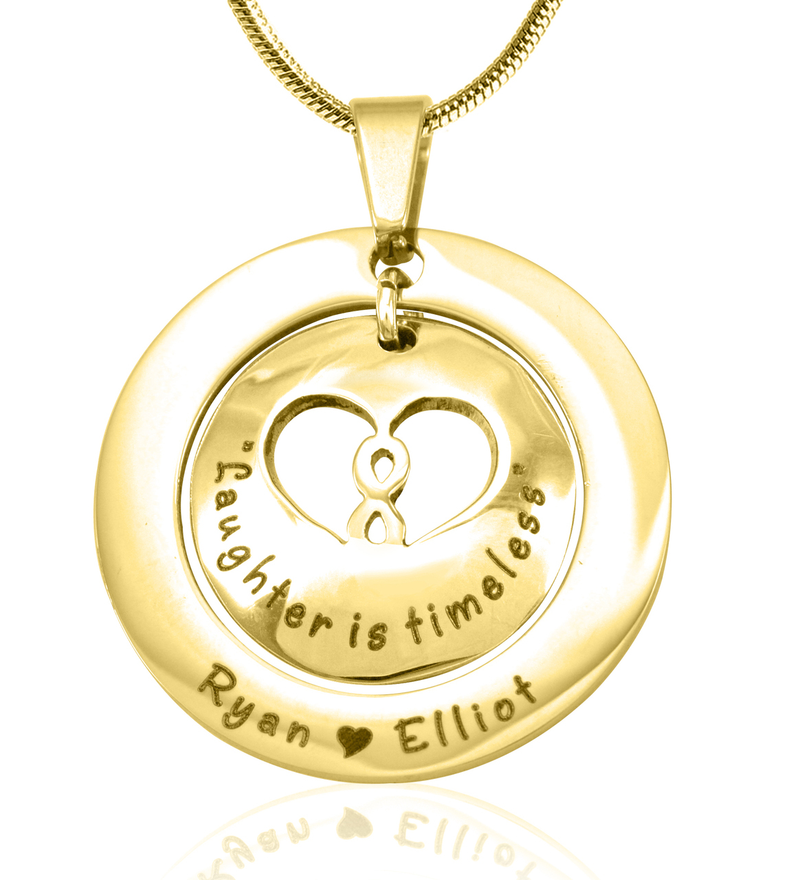 Infinity Dome Necklace - Gold - The Handmade &trade;