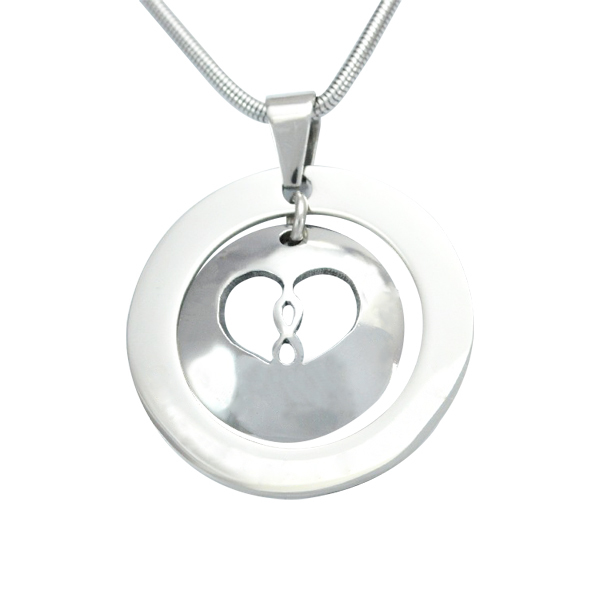 Infinity Dome Necklace - Silver - The Handmade &trade;