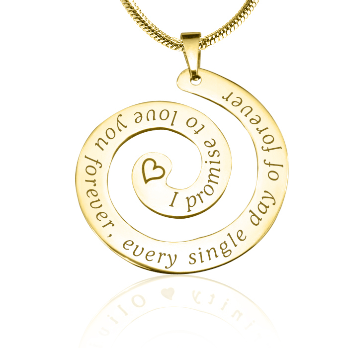 Personalised Promise Swirl - Gold Plated*Limited Edition - The Handmade &trade;