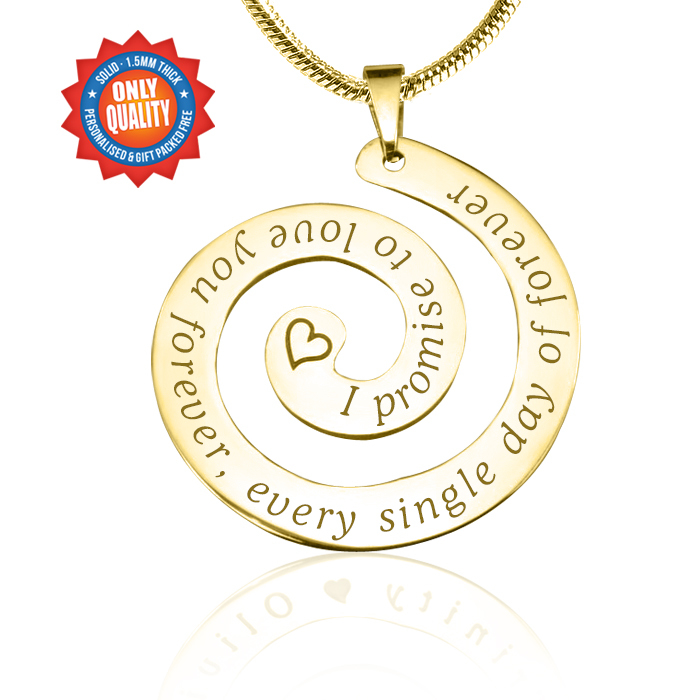 Personalised Promise Swirl - Gold Plated*Limited Edition - The Handmade &trade;