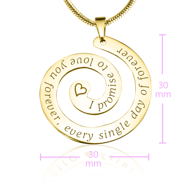 Personalised Promise Swirl - Gold Plated*Limited Edition - The Handmade &trade;