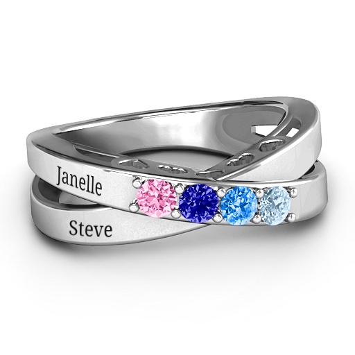 Across My Heart 4-Stone Ring - The Handmade &trade;