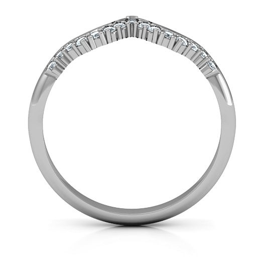 Solitaire Infinity Shadow Band - The Handmade &trade;