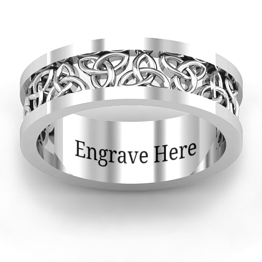 Silver Celtic Wreath Men's Ring - The Handmade &trade;