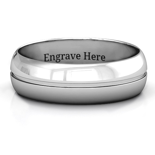 Titus Grooved Men's Ring - The Handmade &trade;