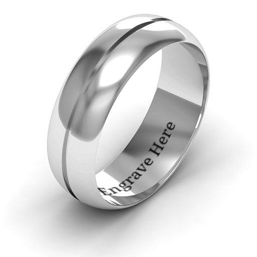 Titus Grooved Men's Ring - The Handmade &trade;