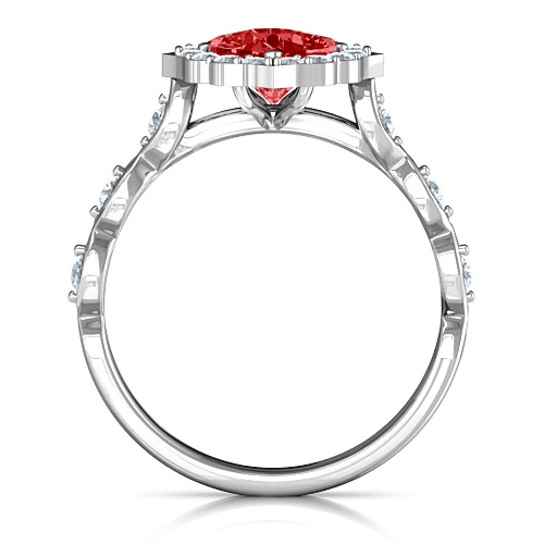 Vintage Glamour Ring With Accent Stones - The Handmade &trade;