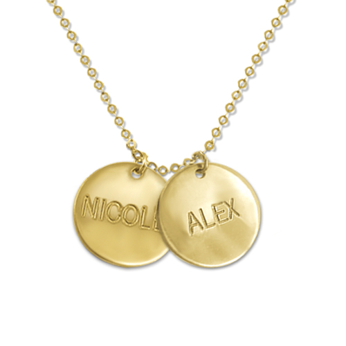 Gold Mum Jewellery - Multi Disc Necklace - The Handmade &trade;