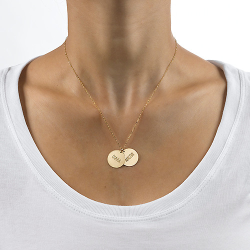 Gold Mum Jewellery - Multi Disc Necklace - The Handmade &trade;