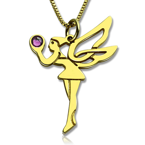 Fairy Birthstone Necklace for Girlfriend - The Handmade &trade;