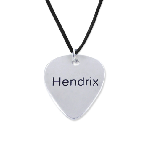 Engraved Guitar Pick Necklace - The Handmade &trade;