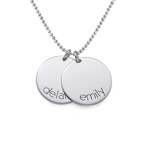 Engraved Kids Disc Necklace - The Handmade &trade;