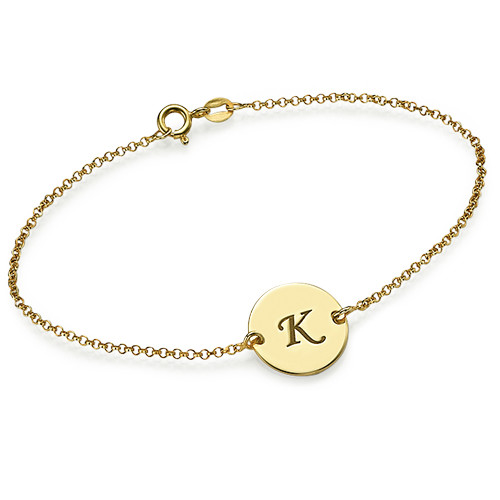 Gold Initial Bracelet - The Handmade &trade;
