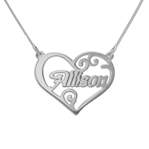 Heart Name Necklace - The Handmade &trade;