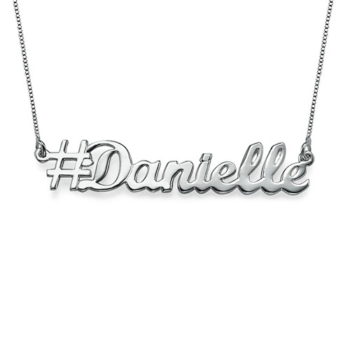 Silver Hashtag Necklace - The Handmade &trade;