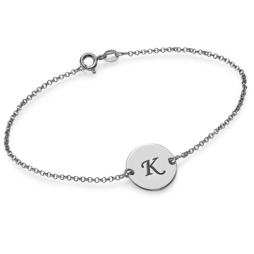 Silver Initial Bracelet - The Handmade &trade;