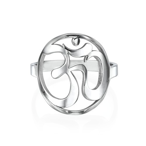 Silver Om Ring - The Handmade &trade;