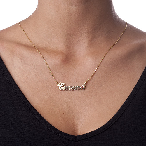 Gold or Silver Classic Name Necklace - The Handmade &trade;