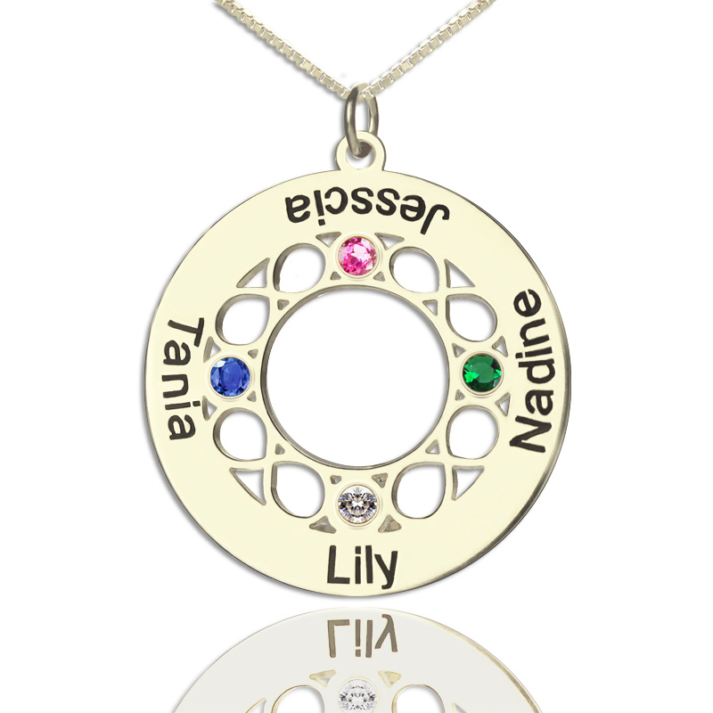 Infinity Family Names Necklace For Mom - The Handmade &trade;