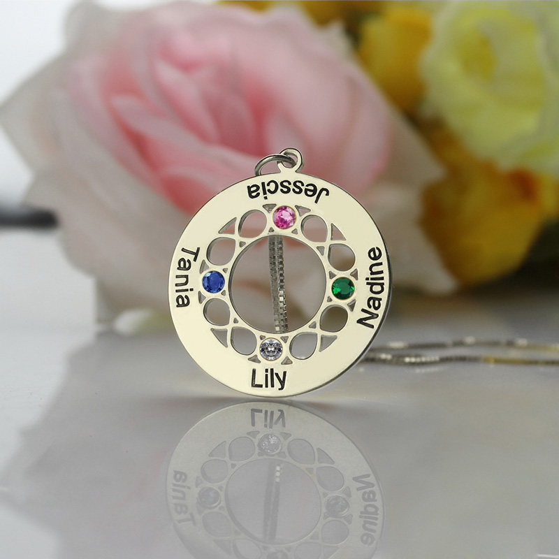 Infinity Family Names Necklace For Mom - The Handmade &trade;