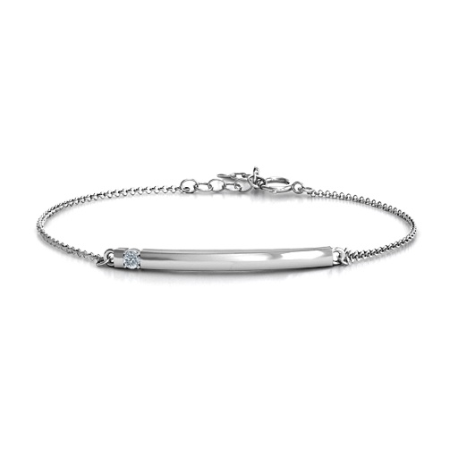 Birthstone Bar Bracelet with 1-5 stones - The Handmade &trade;