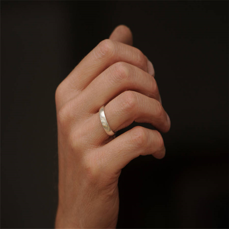 Mans Silver Wedding Band - The Handmade &trade;